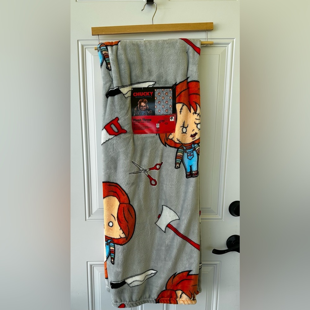 Brand New Chucky Plush Throw Blanket